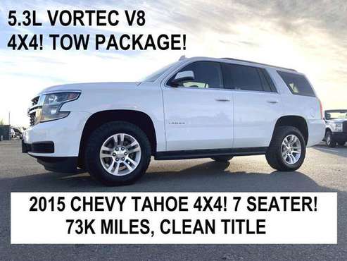 2015 CHEVROLET TAHOE 1500 LS - WORK TRUCKS FORD CHEVY - cars &... for sale in Oakley, NV