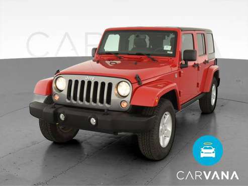 2014 Jeep Wrangler Unlimited Sport S SUV 4D suv Red - FINANCE ONLINE... for sale in Santa Fe, NM