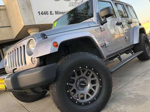 14 Jeep Wrangler Sahara Unlimited, 1 Owner, Leather, Premium for sale in Visalia, CA
