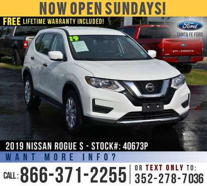 2019 NISSAN ROGUE S Bluetooth - Backup Camera - Cruise for sale in Alachua, FL
