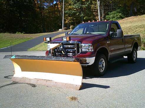 ** 2005 FORD F250 POWERSTROKE DIESEL REGULAR CAB FISHER MM2 PLOW ** for sale in Plaistow, ME