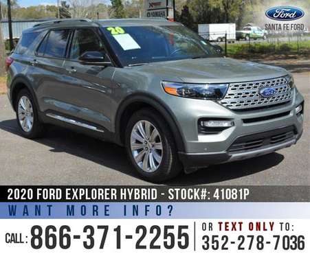 2020 FORD EXPLORER HYBRID LIMITED Leather, 3rd Row, Bluetooth for sale in Alachua, FL
