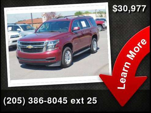 2016 Chevrolet Chevy Tahoe LT - cars & trucks - by dealer - vehicle... for sale in Tuscaloosa, AL