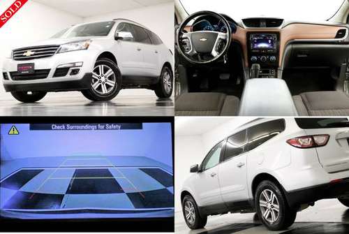 BLUETOOTH-CAMERA Silver 2017 Chevrolet Traverse LT AWD SUV - cars for sale in clinton, OK