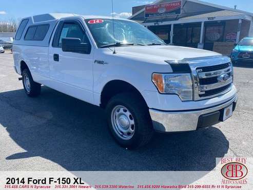 2014 FORD F150 XL 8FT BED WITH LEER CAP! TOW! SINGLE CAB! - cars & for sale in N SYRACUSE, NY