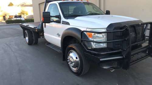 2014 Ford F550 Flat Bed 4x4 6.7 Diesel - cars & trucks - by owner -... for sale in Riverside, CA
