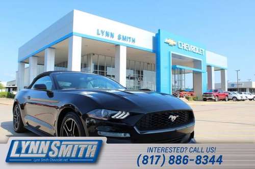 2018 Ford Mustang BLACK for sale in Burleson, TX