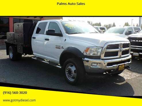 2017 Ram 5500 Crew Cab Chassis 4x4 Flat Bed Diesel 29K MILES - cars... for sale in Citrus Heights, CA