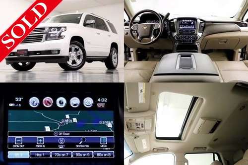 DVD - NAVIGATION White 2017 Chevy Tahoe Premier 4WD SUV SUNROOF for sale in Clinton, AR
