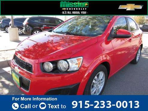 2016 Chevy Chevrolet Sonic LT sedan Red Hot - cars & trucks - by... for sale in El Paso, TX