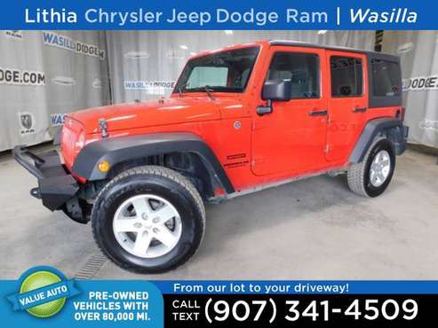 2015 Jeep Wrangler Unlimited 4WD 4dr Sport - - by for sale in Wasilla, AK