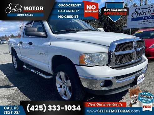 2003 Dodge Ram Pickup 1500 SLTQuad CabSB FOR ONLY 210/mo! - cars & for sale in Lynnwood, WA