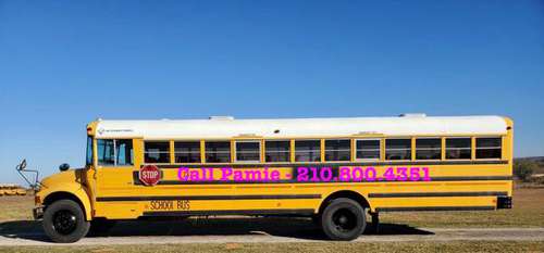 2002 International School Bus DIESEL 7.3 AC - cars & trucks - by... for sale in San Antonio, TX