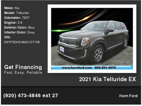 2021 Kia Telluride EX - - by dealer - vehicle for sale in Brillion, WI