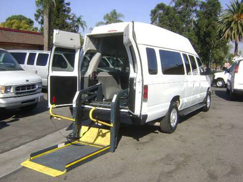 09 Ford E350 High-Top Handicap Wheelchair Lift Passenger Cargo Van... for sale in Corona, CA