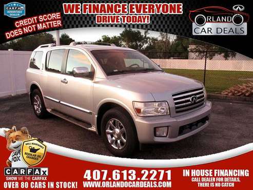 2006 Infiniti QX56 NO Credit Check Loans--- Buy Here Pay Here--- In... for sale in Maitland, FL