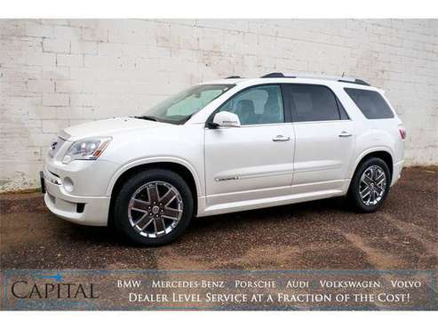 2011 Acadia Denali Luxury SUV w/3rd Row Seating, DUAL DVD Screens! -... for sale in Eau Claire, IA