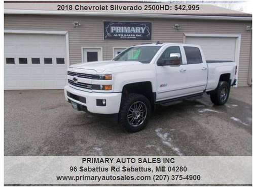 2018 CHEVY SILVERADO 2500 HD - cars & trucks - by dealer - vehicle... for sale in Sabattus, ME