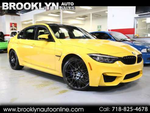 2018 BMW M3 Competition Package Individual Color Speed Yellow for sale in STATEN ISLAND, NY