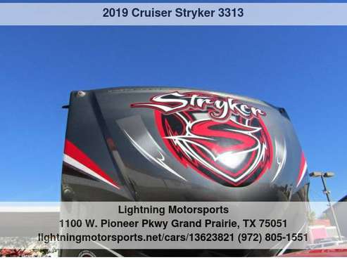2019 Cruiser Stryker 3313 - cars & trucks - by dealer - vehicle... for sale in Grand Prairie, TX