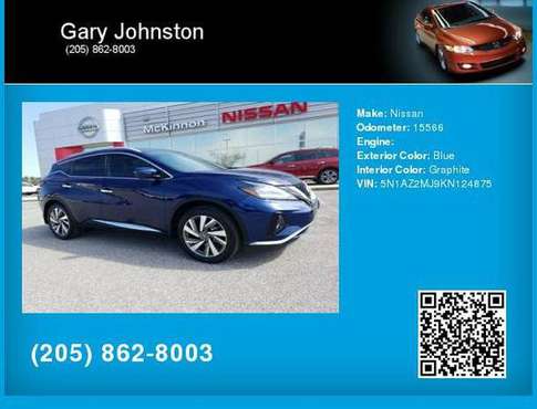 2019 Nissan Murano Platinum - - by dealer - vehicle for sale in Clanton, AL