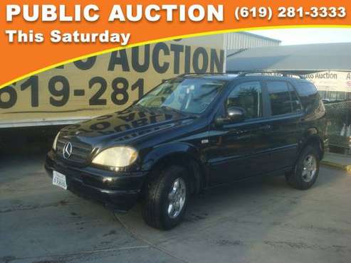 2001 Mercedes-Benz M-Class Public Auction Opening Bid for sale in Mission Valley, CA