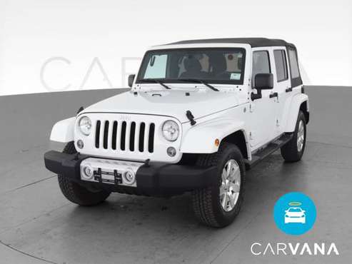 2015 Jeep Wrangler Unlimited Sahara Sport Utility 4D suv White - -... for sale in Rochester , NY