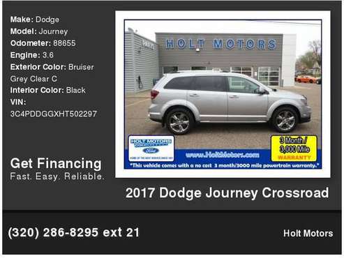 2017 Dodge Journey Crossroad - - by dealer - vehicle for sale in Cokato, MN
