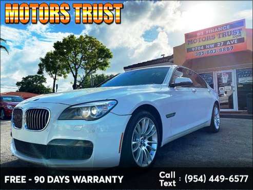 2015 BMW 7 Series 4dr Sdn 740i RWD BAD CREDIT NO PROBLEM! - cars &... for sale in Miami, FL