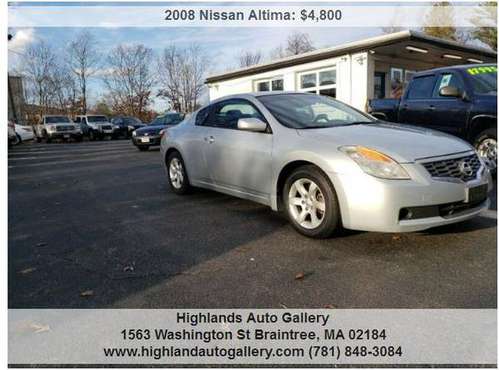 08 NISSAN ALTIMA S 2DR COUPE JUST SERVICED CLEAN C/FAX NEW BRAKES... for sale in Braintree, MA