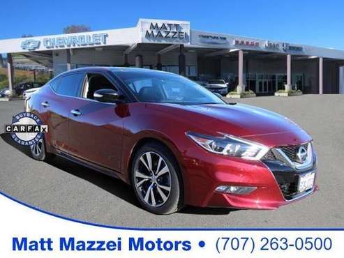 2017 Nissan Maxima sedan Platinum (Coulis Red) - - by for sale in Lakeport, CA