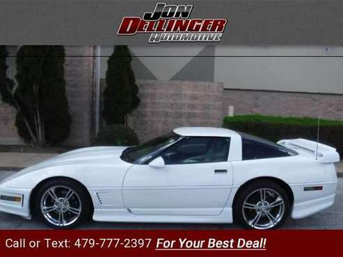 1996 Chevy Chevrolet Corvette Base 2dr Hatchback coupe White for sale in Springdale, AR