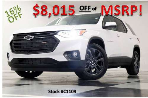 WAY OFF MSRP! NEW 2021 Chevy Traverse RS AWD White *HEATED LEATHER*... for sale in Clinton, MO