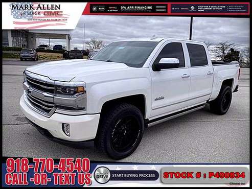 2017 CHEVROLET SILVERADO 1500 High Country 4WD TRUCK - LOW DOWN! for sale in Tulsa, OK