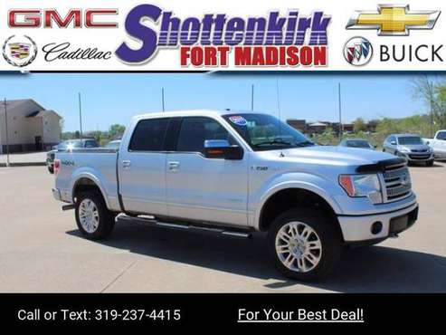 2011 Ford F150 Platinum pickup Silver - - by dealer for sale in Fort Madison, IA
