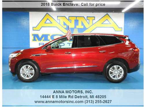 2018 BUICK ENCLAVE AWD,WE FINANCE YOU W/$1495*DN -APPLY ONLINE OR... for sale in Detroit, MI