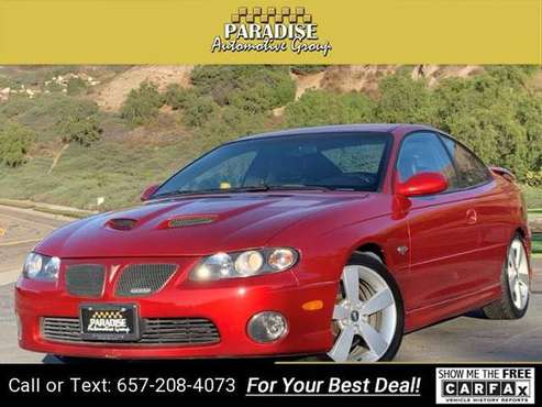 2006 Pontiac GTO coupe Spice Red Metallic for sale in San Juan Capistrano , CA