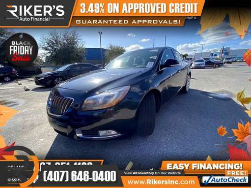 $153/mo - 2012 Buick Regal Premium III Turbo - 100 Approved! - cars... for sale in Kissimmee, FL