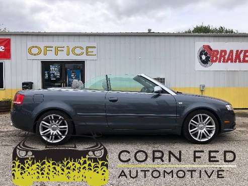 2007 AUDI S4 CONVERTIBLE+LOW MILES+SERVICED+340HP+FINANCING+WARRANTY for sale in CENTER POINT, IL