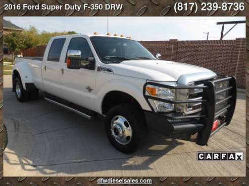 2016 Ford Super Duty F-350 DRW 4WD Crew Cab 172 Platinum with - cars... for sale in Lewisville, TX