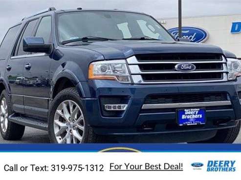 2017 Ford Expedition Limited suv Blue - - by dealer for sale in Iowa City, IA