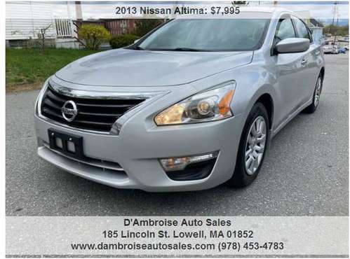 2013 Nissan Altima 2 5 S 4dr Sedan, 1 OWNER, 90 DAY WARRANTY! for sale in LOWELL, CT