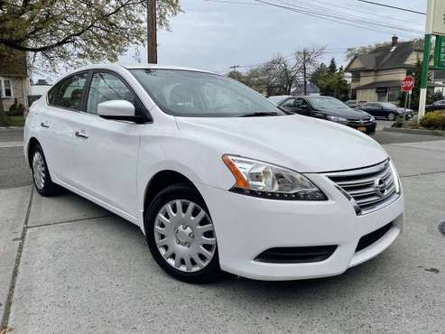 2015 Nissan Sentra S Whi/Blk 69K miles Clean Title Paid Off No Issue for sale in Baldwin, NY