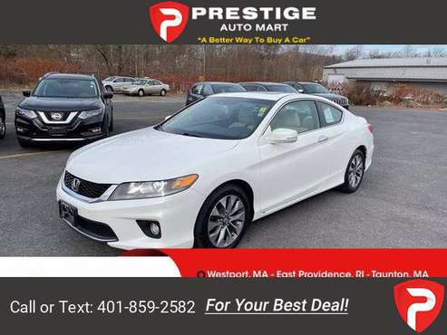 2013 Honda Accord Cpe EX-L coupe White - cars & trucks - by dealer -... for sale in Westport, RI