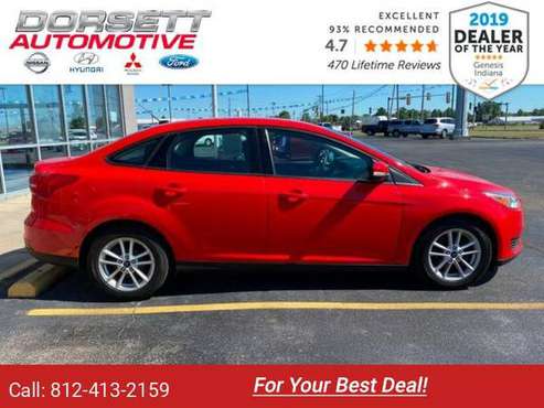 2016 Ford Focus sedan RED - cars & trucks - by dealer - vehicle... for sale in Terre Haute, IN