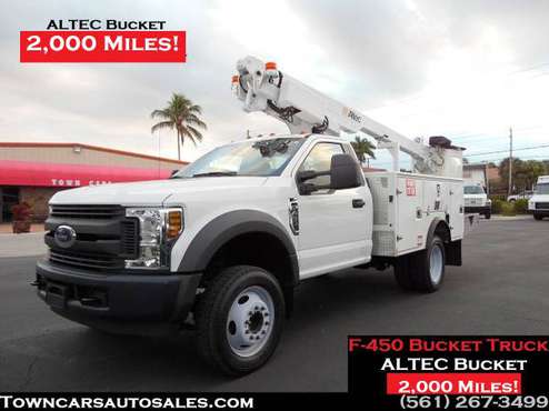 2019 Ford F450 BUCKET TRUCK Utility Service Boom BUCKET TRUCK - cars for sale in south florida, FL