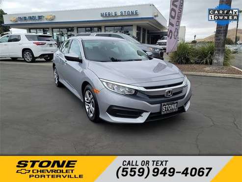 *2017* *Honda* *Civic* *LX* - cars & trucks - by dealer - vehicle... for sale in Porterville, CA