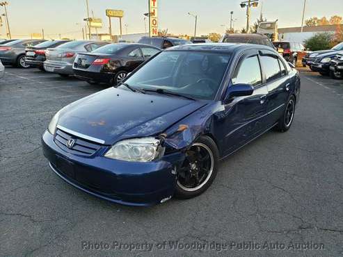 2002 *Honda* *Civic* *4dr Sedan EX Automatic* Blue - cars & trucks -... for sale in Woodbridge, District Of Columbia
