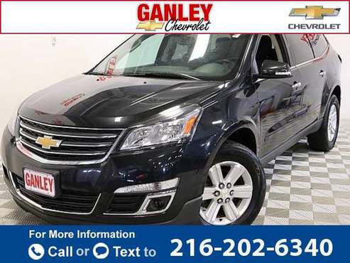 2013 Chevy Chevrolet Traverse LT suv Black Granite Metallic - cars & for sale in Brook Park, OH