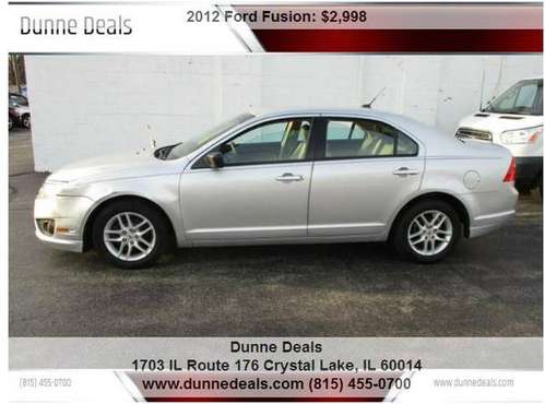 2012 Ford Fusion S 4dr Sedan - One Owner! - cars & trucks - by... for sale in Crystal Lake, IL
